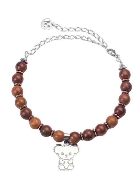 COLLIER KIKI RUSSET WOOD