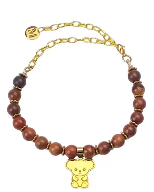 COLLIER KIKI RUSSET WOOD