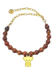 COLLIER KIKI RUSSET WOOD