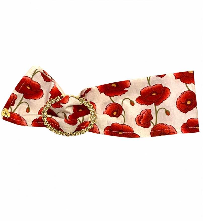 POPPY FLOWERS FOULARD