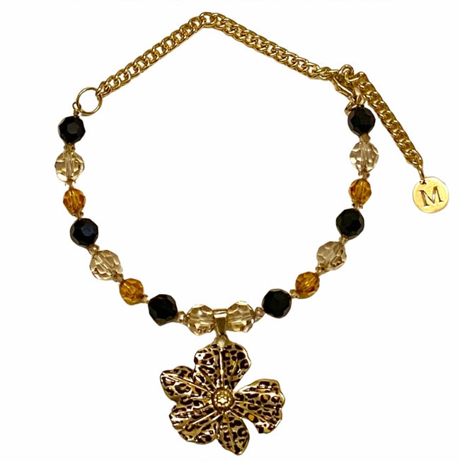 THE LEOPARD FLOWER COLLANA