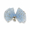 Molletta fiocco azzurra stelle argento